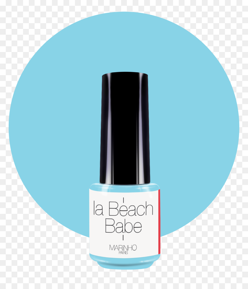 Semi-permanent Varnish Light Blue Marinhoparis On Light - Nail Polish, HD Png Download - babe png