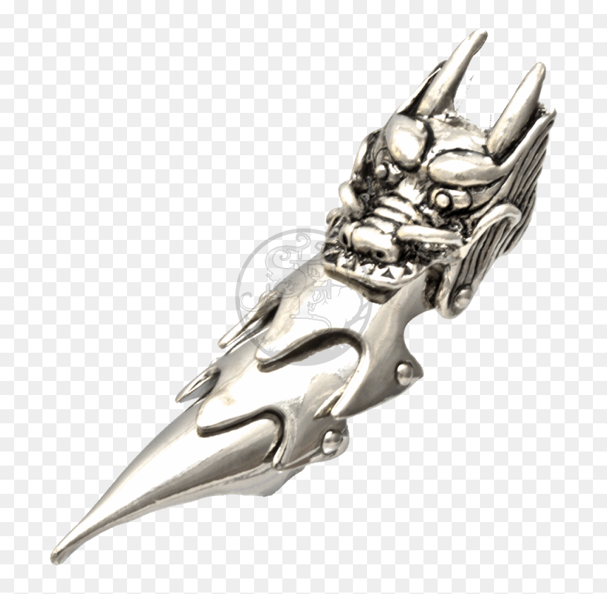 Armor Ring / Gothic Knuckle Ring - Dragon Skull Ring, HD Png Download - dragon skull png