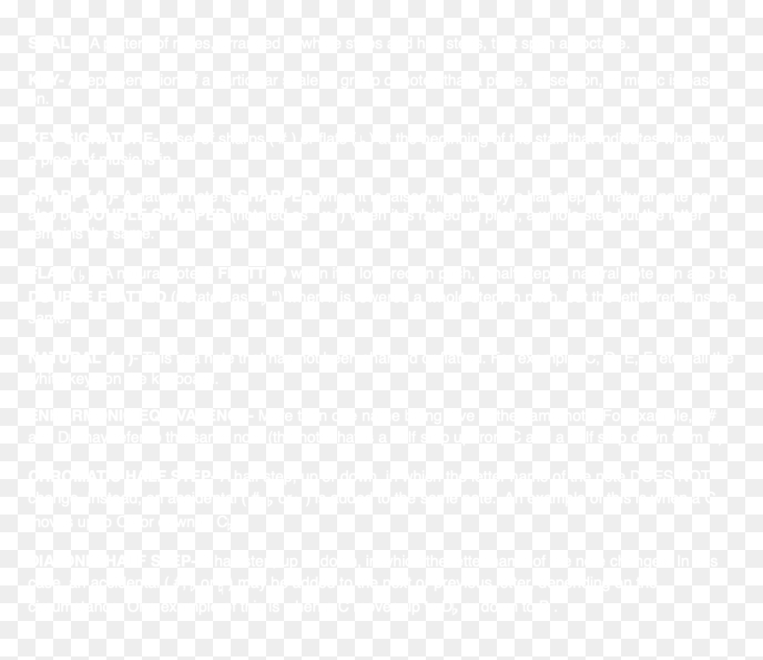 Key Words Scale- A Pattern Of Notes, Arranged In Whole - Black-and-white, HD Png Download - scale pattern png