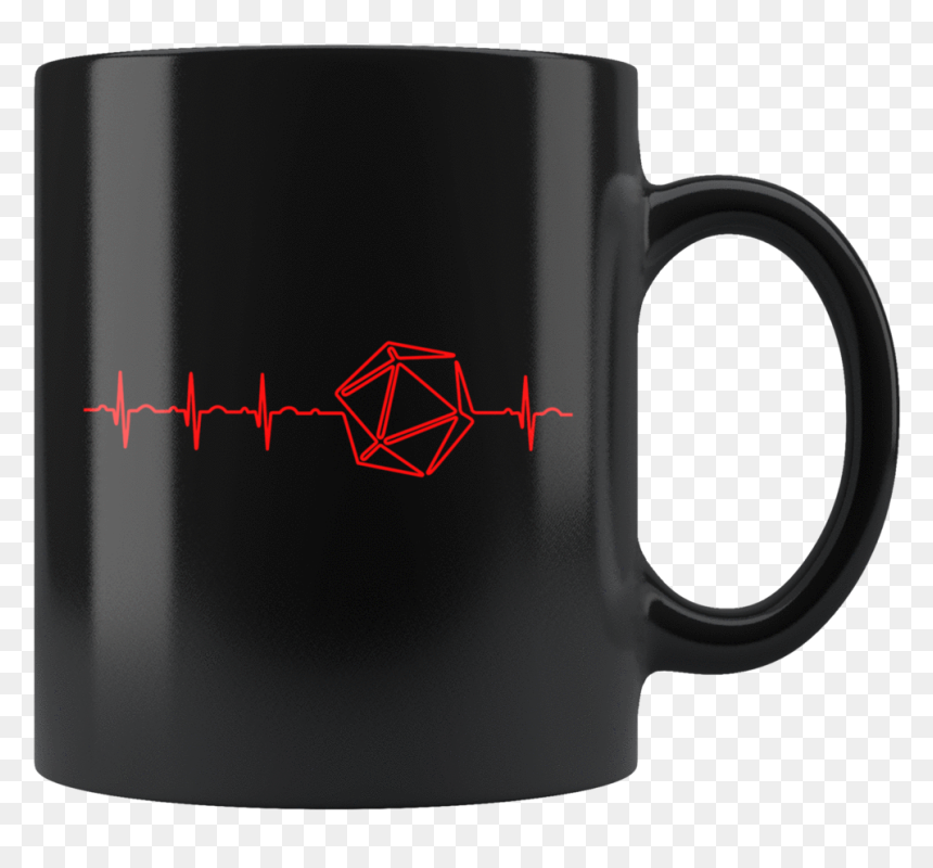 Dnd Dice Heartbeat Mug - Its A Christmas Movies & Hot Chocolate Kind Of, HD Png Download - d20 dice png