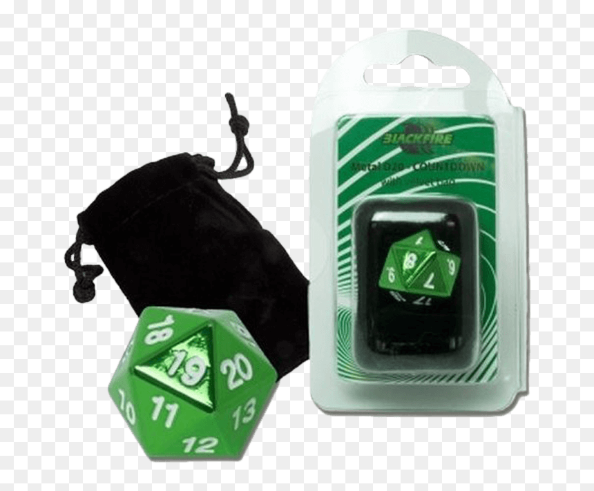 Blackfire Dice D20 Metal Spindown With Velvet Bag, HD Png Download - d20 dice png