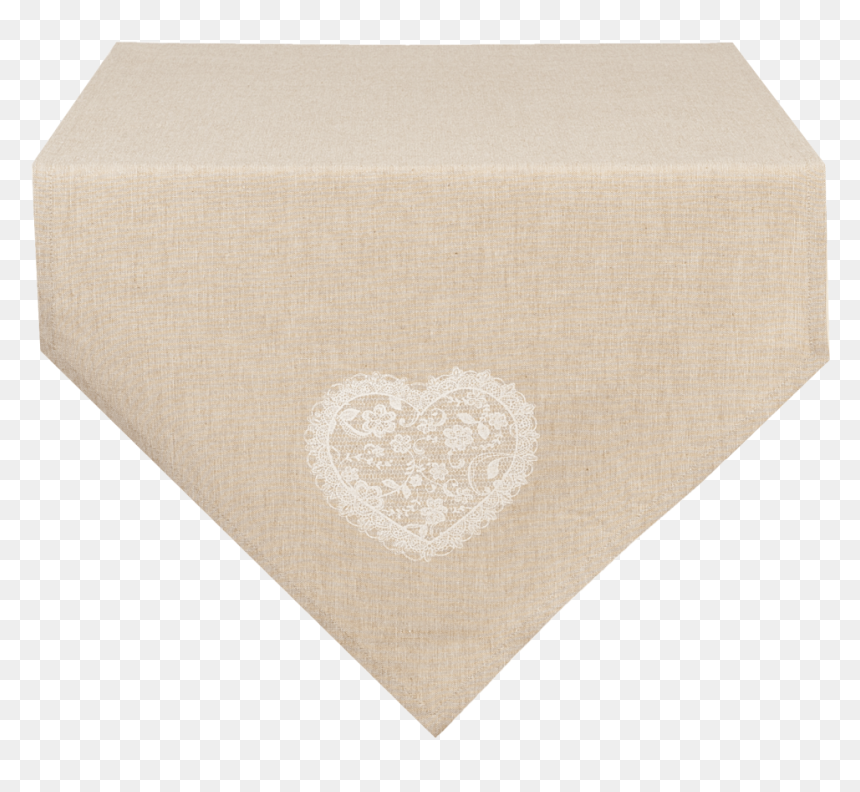 Runner Lace Heart, 50 X 160 Cm - Tablecloth, HD Png Download - table cloth png