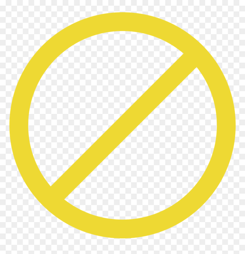 Block Webpage Icon, HD Png Download - no food png