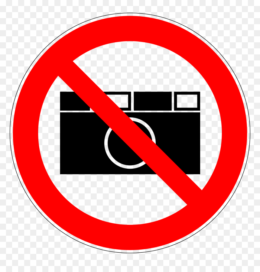 File - Nicht-din Fotografieverbot - Svg - Prohibido Tomar Fotos Y Videos, HD Png Download - no food png