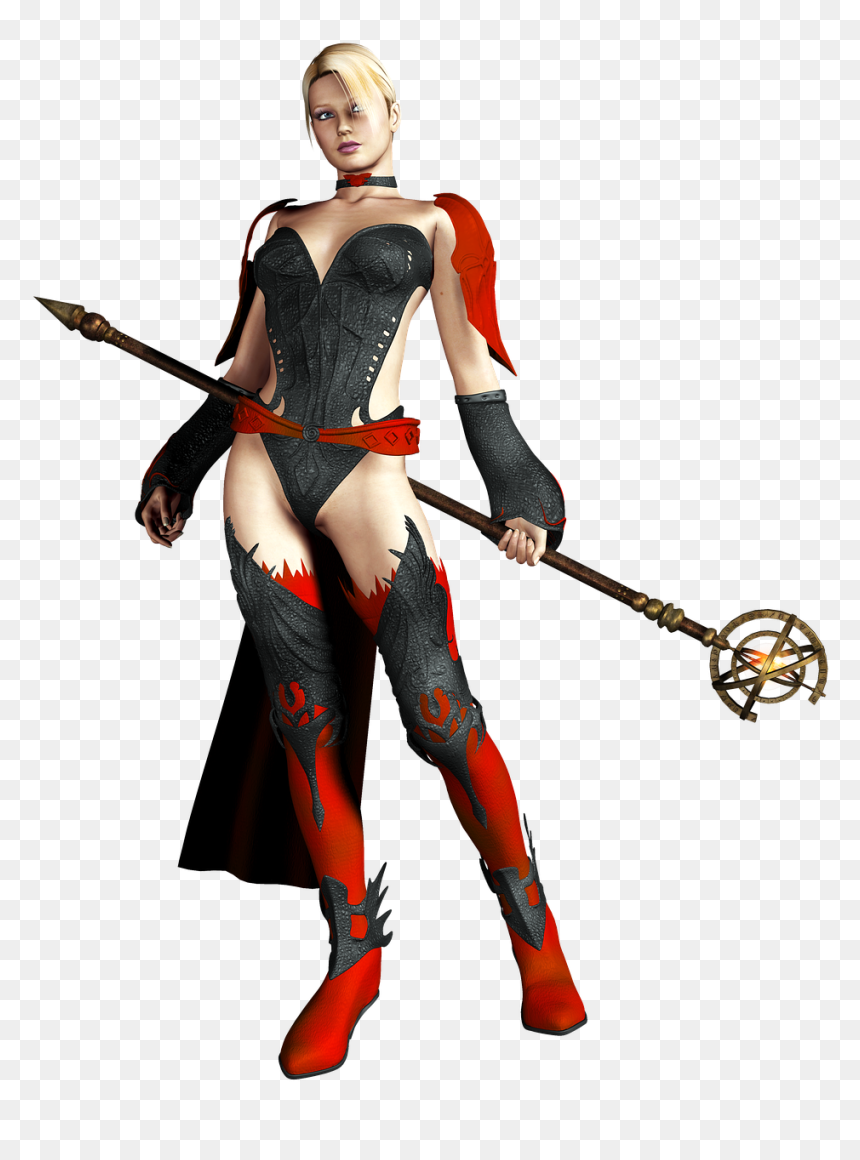 Warrior Girl Png, Transparent Png - fantasy warrior png