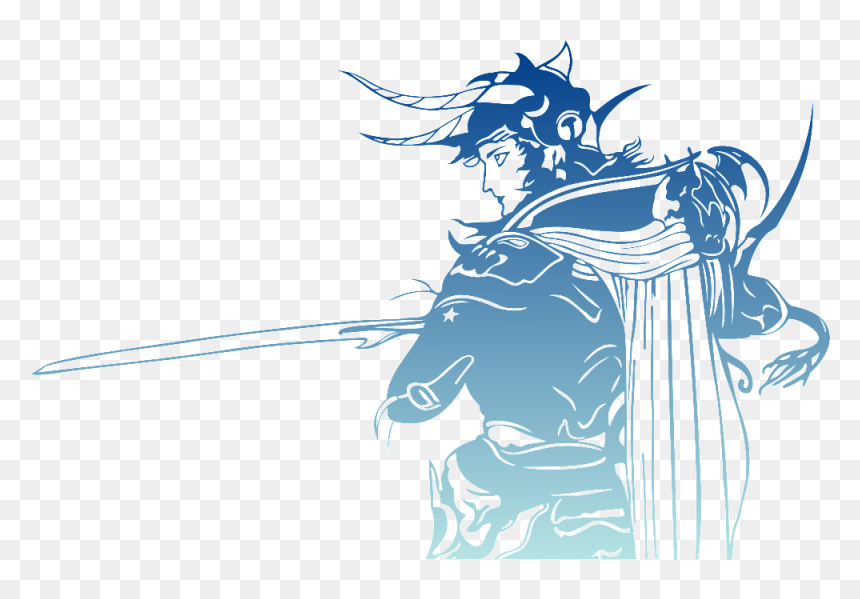 Final Fantasy, Logo, Warrior Of Light - Final Fantasy I Logo, HD Png Download - fantasy warrior png