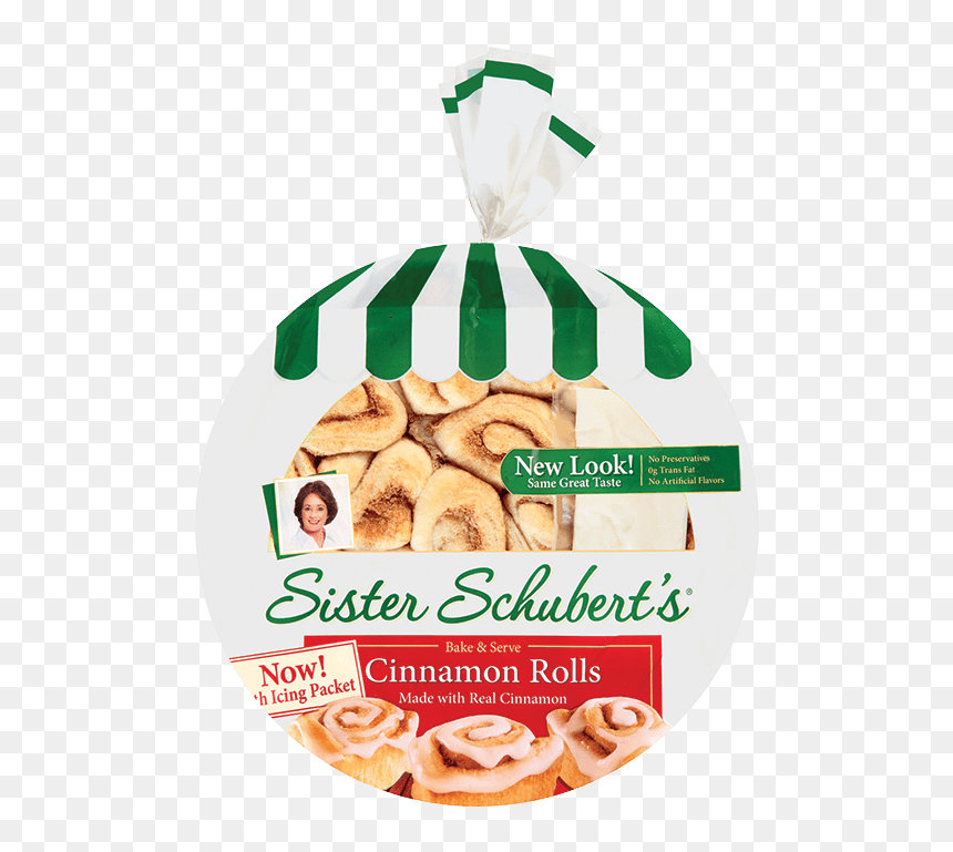 Sister Schuberts Cinnamon Rolls - Sister Schubert Yeast Rolls, HD Png Download - cinnamon bun png
