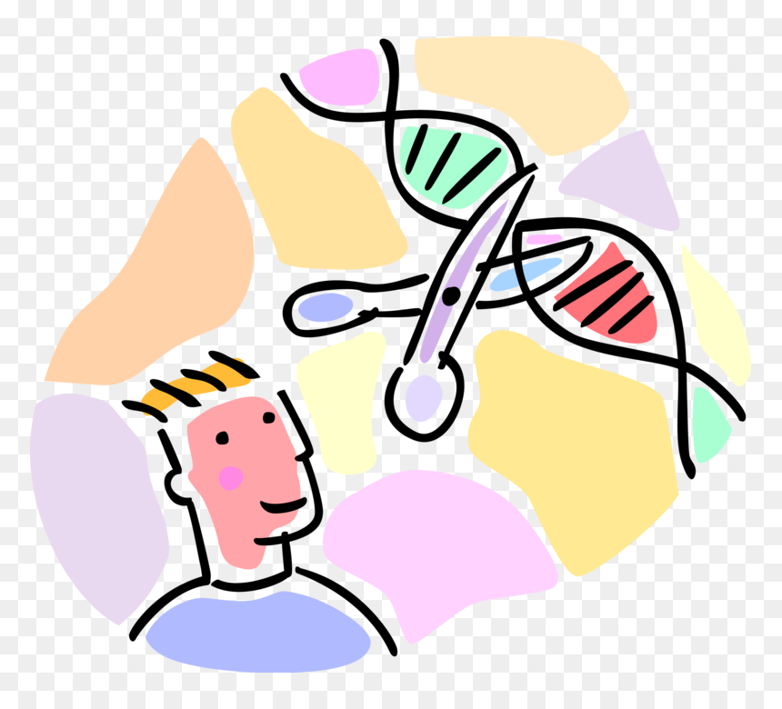 Dna Vector Image Illustration Of Cutting And - Genetic Engineering Pictures Transparent, HD Png Download - dna vector png