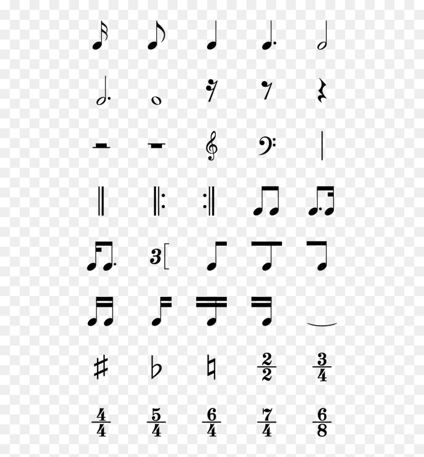 Calligraphy, HD Png Download - music notes emoji png