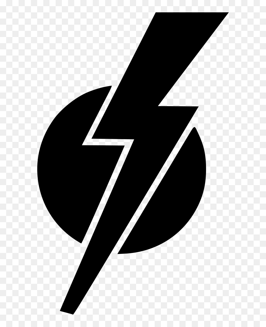 Round Shock Electric Hero Sign - Stencil, HD Png Download - electric shock png