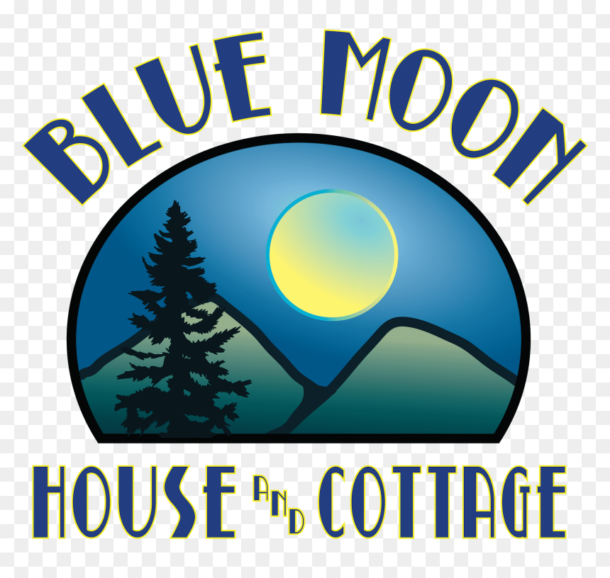 Blue Moon House & Cottage Vacation Rental In Ashland, - Circle, HD Png Download - blue moon logo png