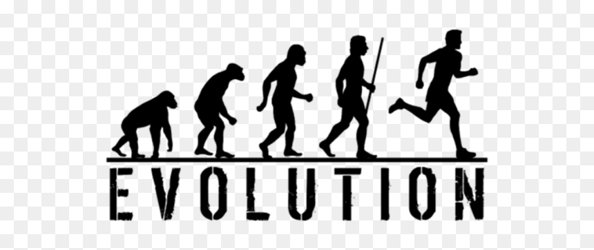 Evolution Of Man Running, HD Png Download - evolution of man png