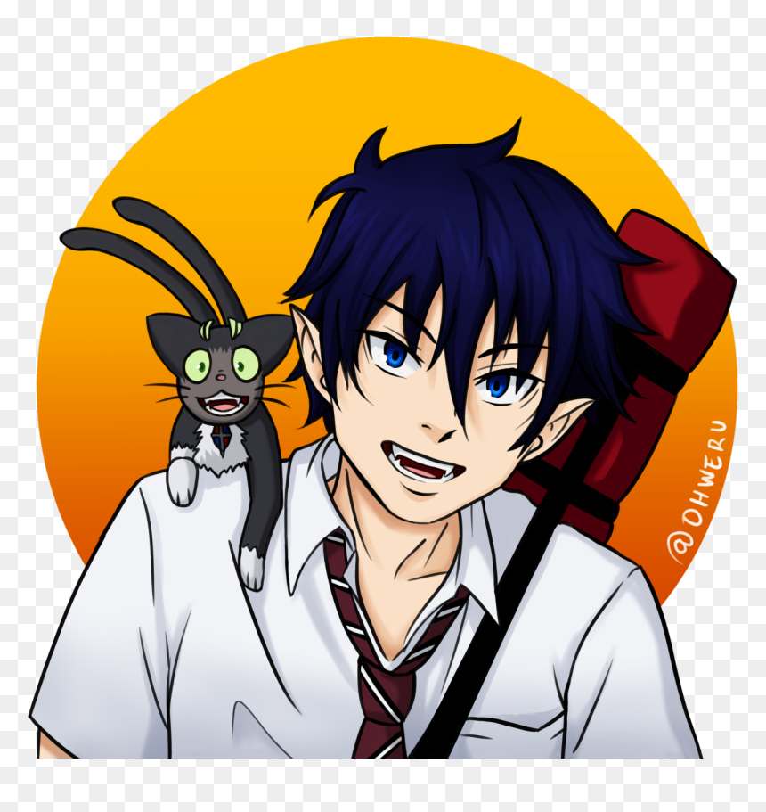 Cartoon, HD Png Download - blue exorcist png