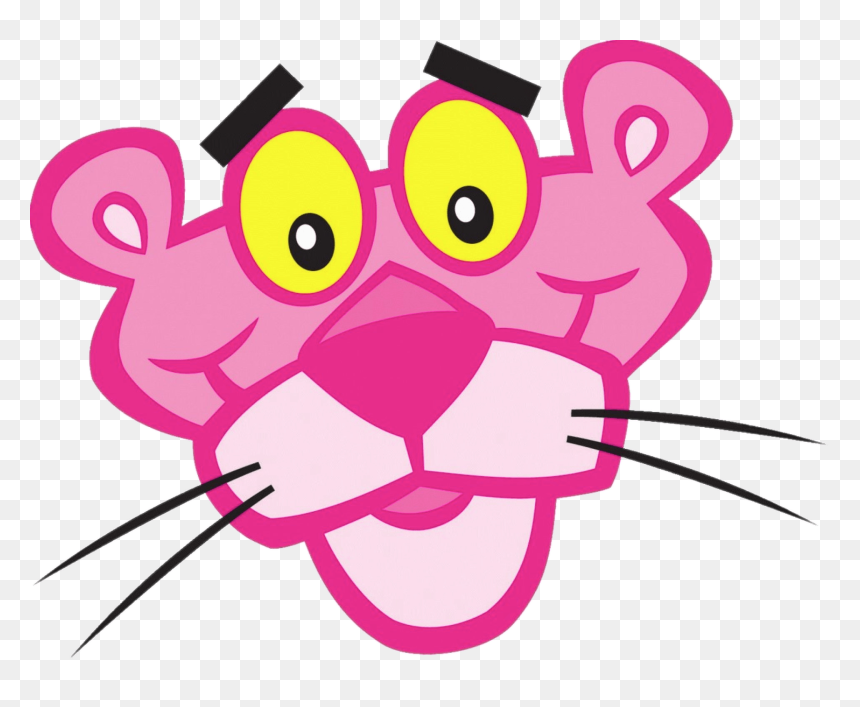 Pink Panther Face, HD Png Download - panther paw png