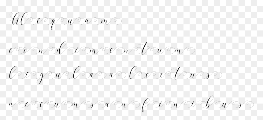 Handwriting, HD Png Download - swashes png