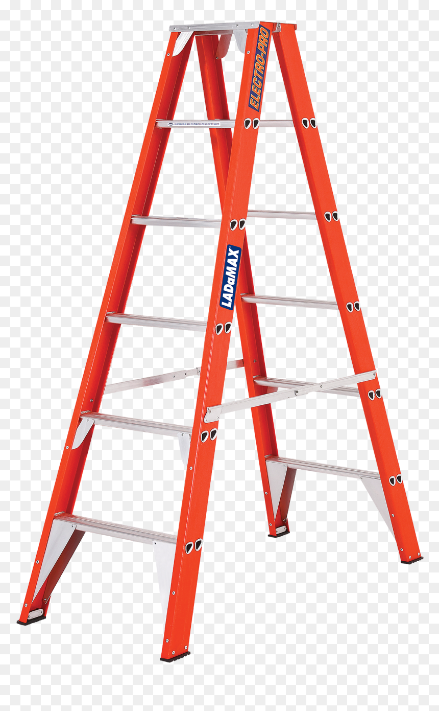 Ladder Png Pic - Fiberglass Single Sided Ladder, Transparent Png - wooden ladder png