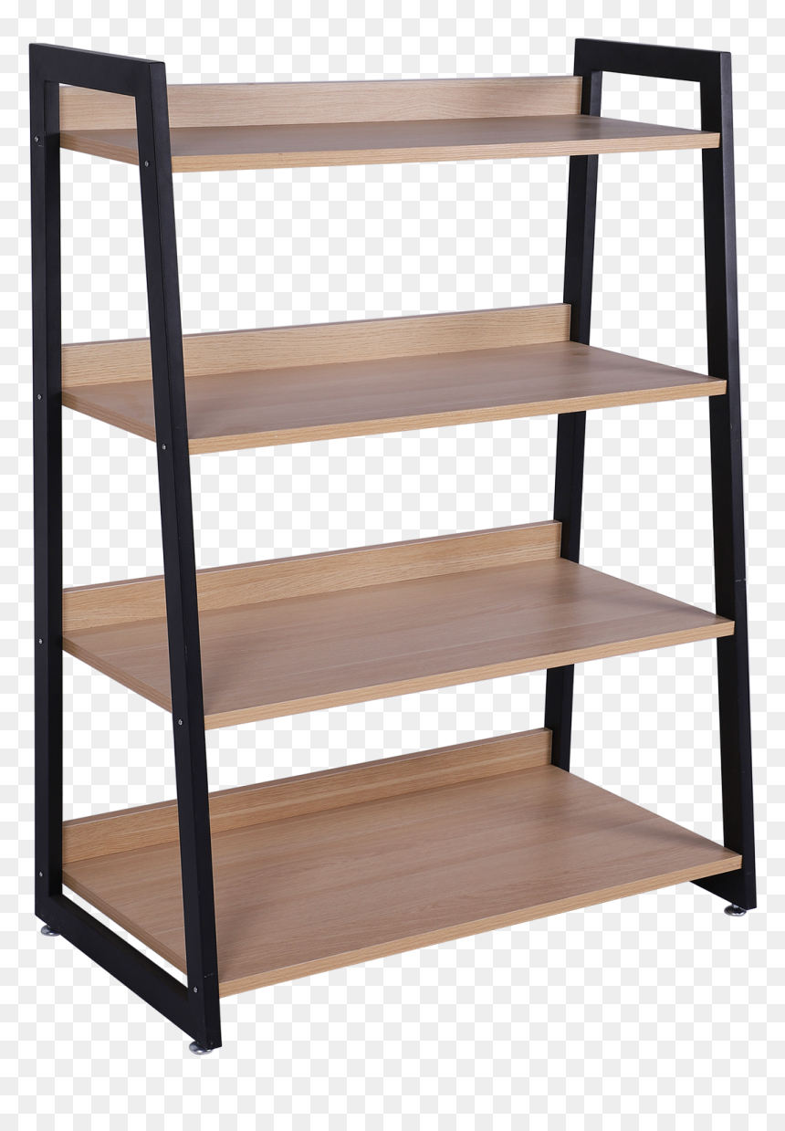 Bookcase, HD Png Download - wooden ladder png