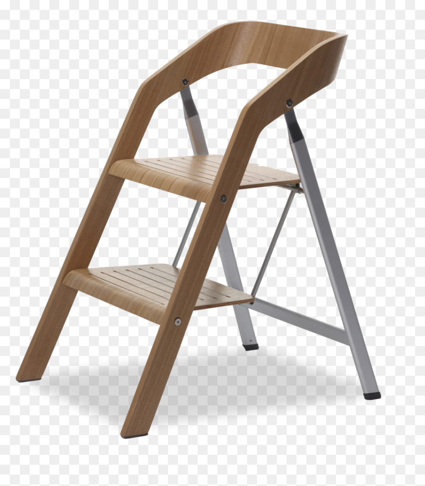 Folding Chair, HD Png Download - wooden ladder png