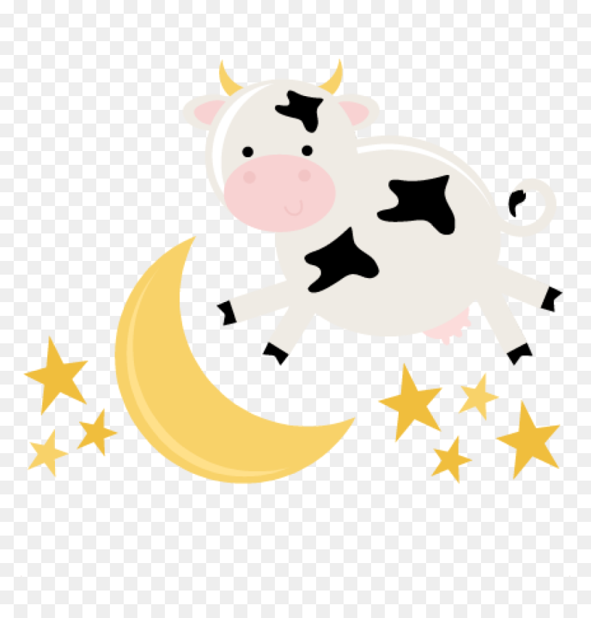 Moon Clipart File - Cow On The Moon, HD Png Download - moon clip art png