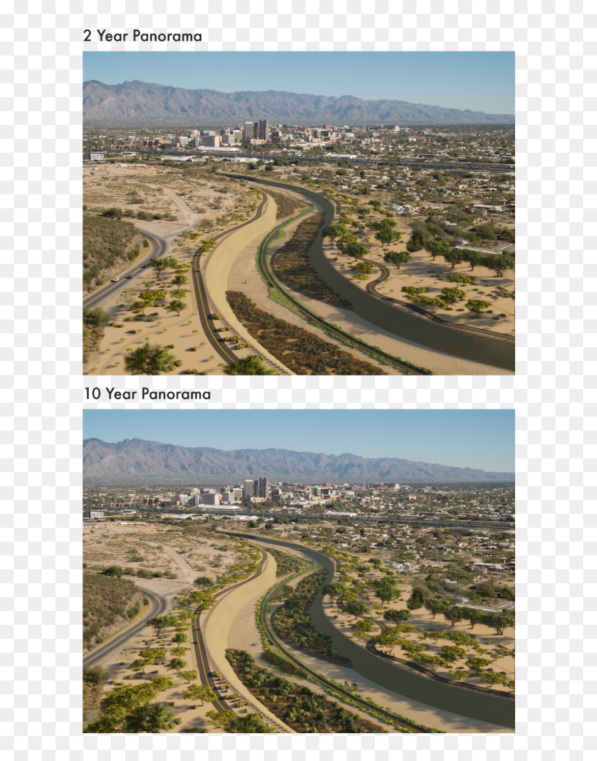Santa Cruz River Water Tucson, HD Png Download - river water png