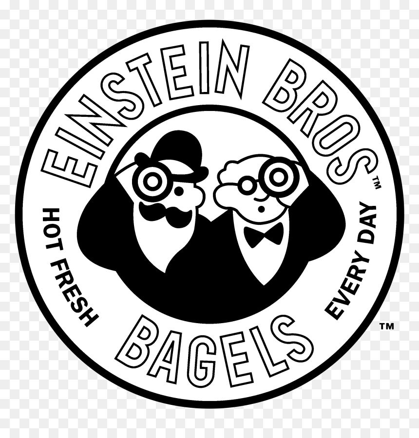 Einstein Bro Bagels Logo, HD Png Download - einstein hair png