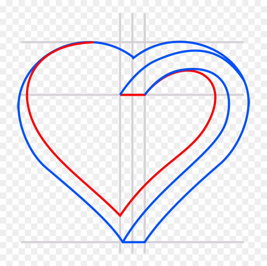 Diagram, HD Png Download - heart drawings png