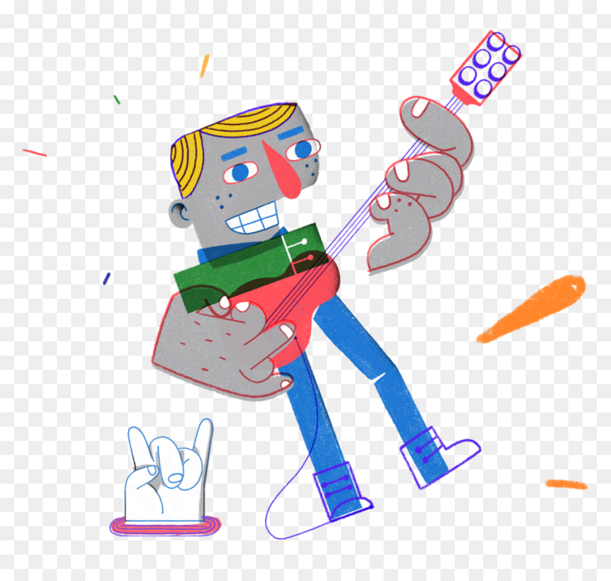 Guitar Clipart , Png Download - Cartoon, Transparent Png - guitar clip art png