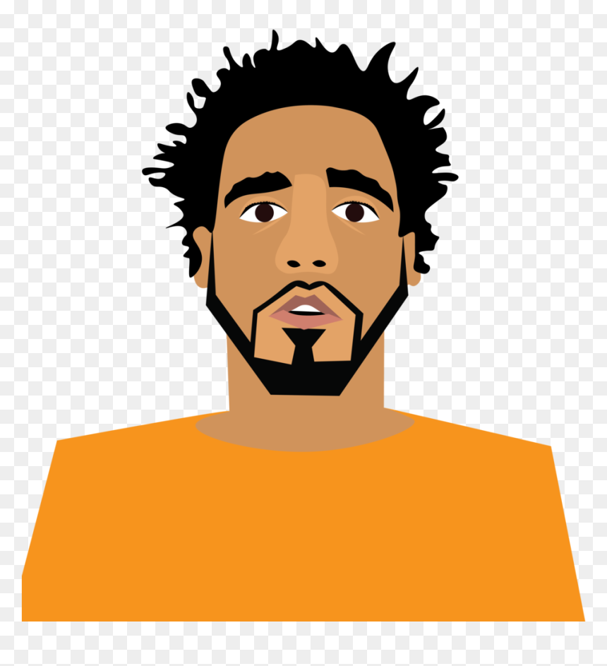 Afro - J Cole Clipart, HD Png Download - einstein hair png