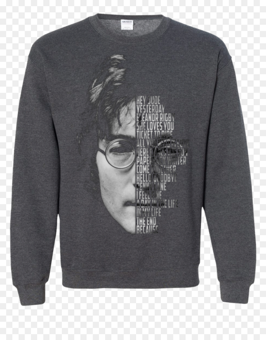 John Lennon G180 Crewneck Pullover Sweatshirt 8 Oz - Vampire Diaries Character Shirts, HD Png Download - john lennon glasses png