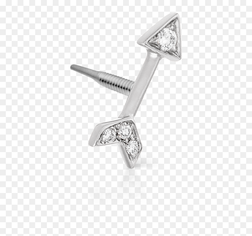 Earring, HD Png Download - silver arrow png