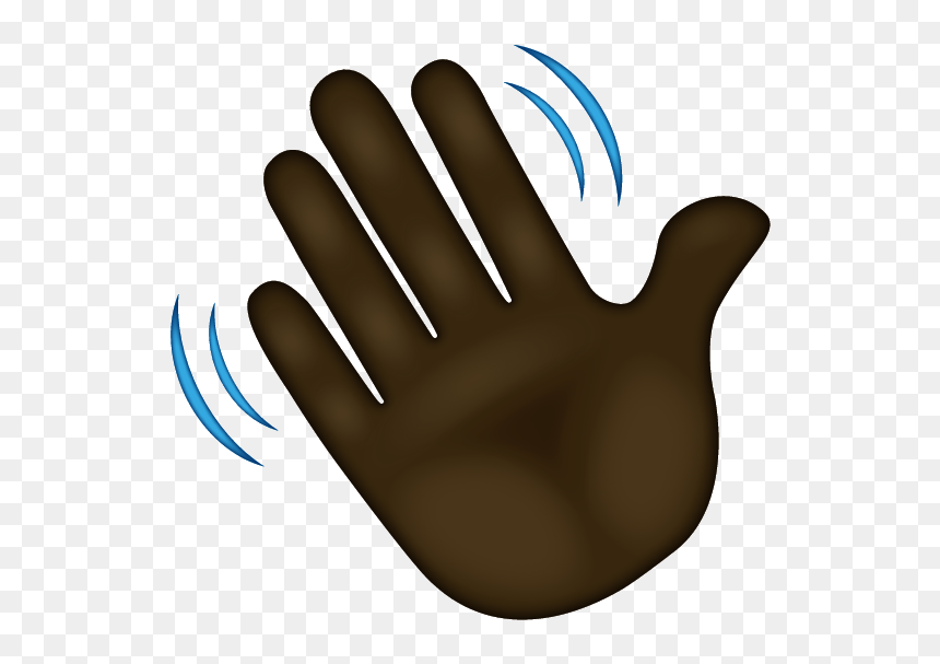 Sign, HD Png Download - waving hand emoji png