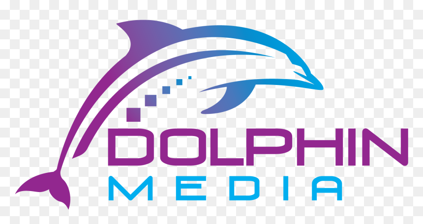 Dolphin Media - Graphic Design, HD Png Download - dolphin vector png