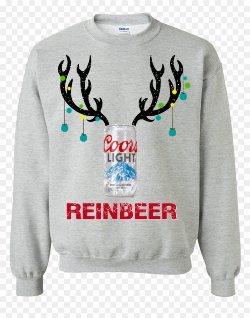 Bud Light Reinbeer T Shirt Tee, HD Png Download - coors png