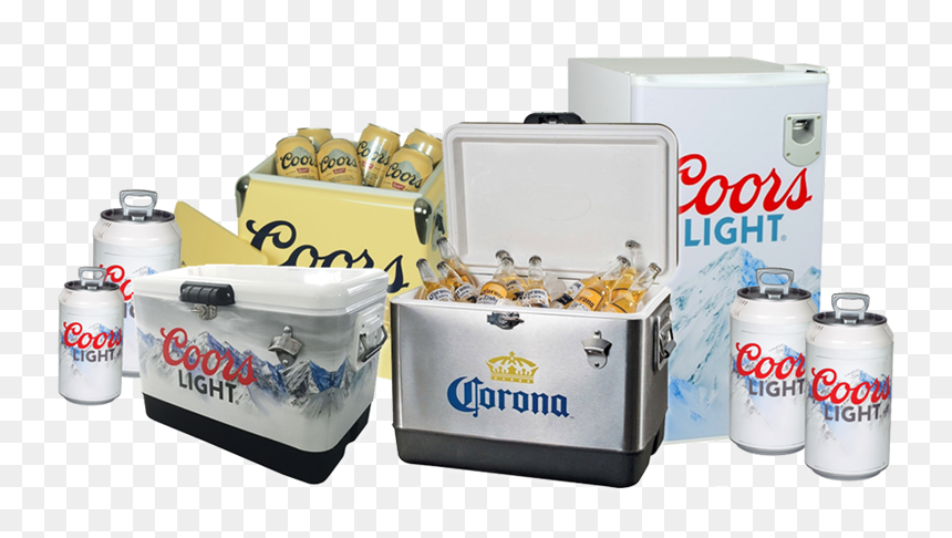 Keep It Cool With Coors Light Compact Fridge, Coolers - Box, HD Png Download - coors png
