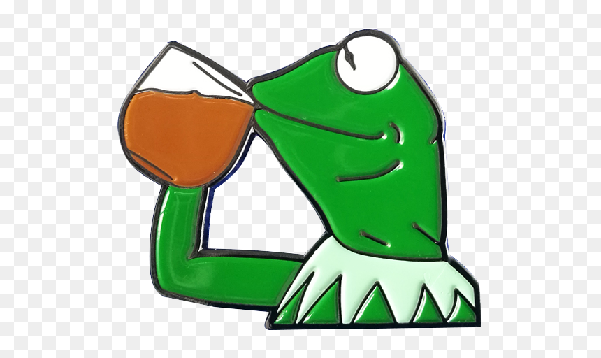 Hot Selling Badges With Frog Shaped Bulk Metal Enamel - Kermit The Frog Pin, HD Png Download - frog emoji png