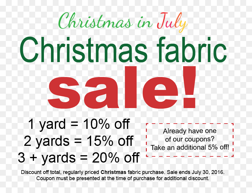 Chirstmas In July Sale Sign - Graphic Design, HD Png Download - christmas in july png