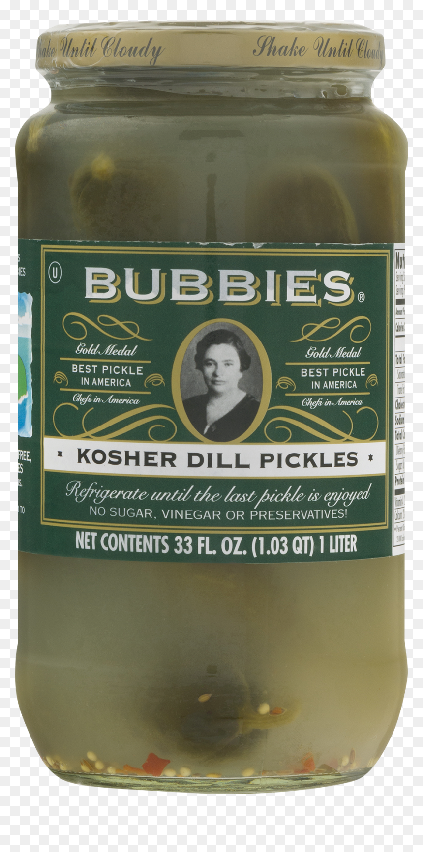 Pickle Jar Png , Png Download - Bubbies Pickles, Transparent Png - pickle jar png