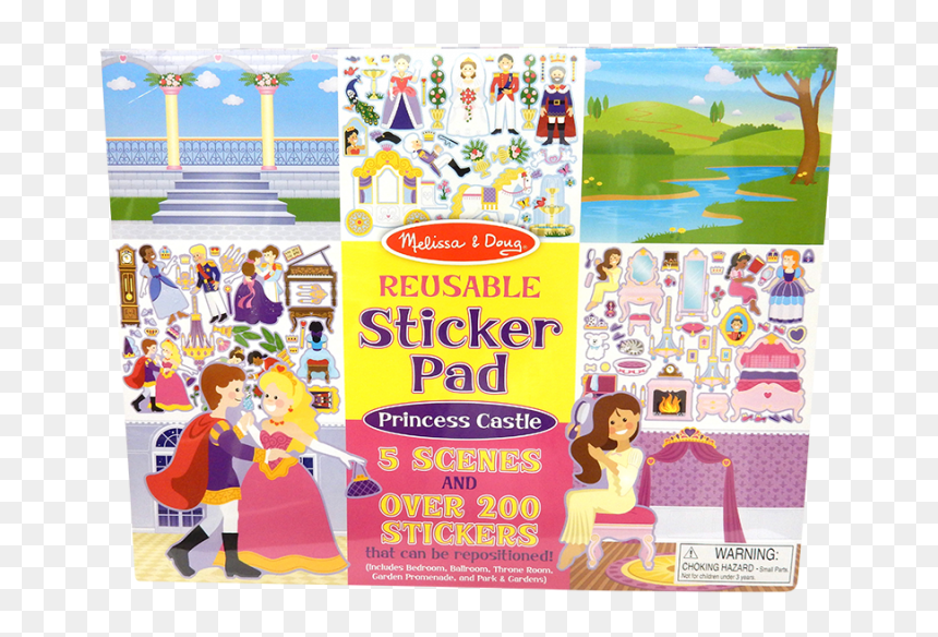 Reusable Sticker Pad Princess Castle, HD Png Download - royal banner png