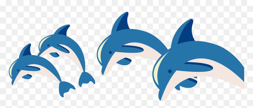 Clipart Dolphin Marine Biology - Dolphin Playing In The Sea Cartoon, HD Png Download - dolphin jumping png