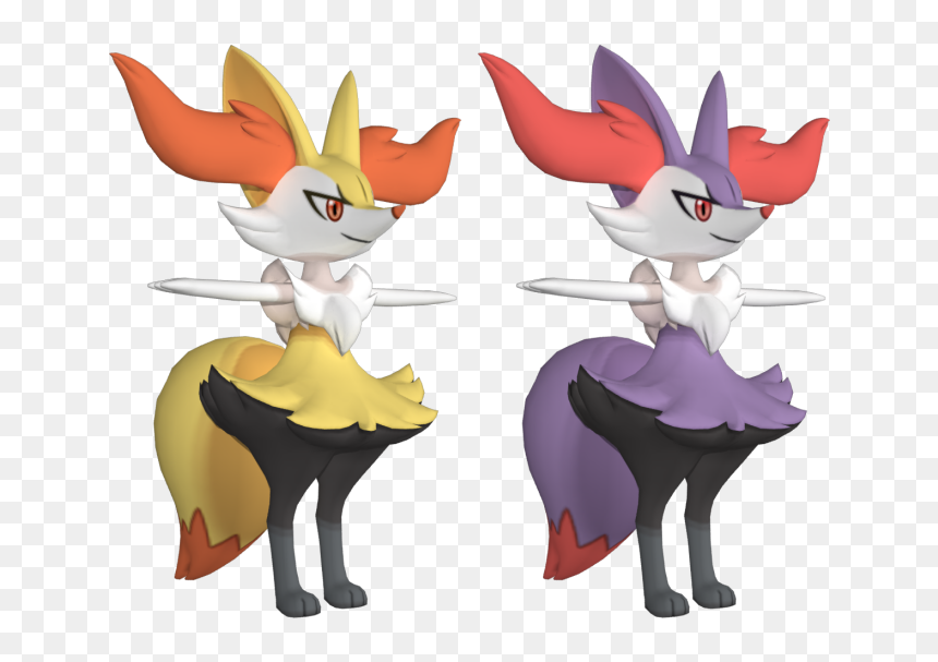 Download Zip Archive - Pokemon Braixen Model, HD Png Download - braixen png