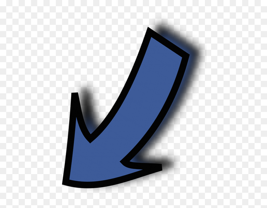 Emblem, HD Png Download - blue curved arrow png