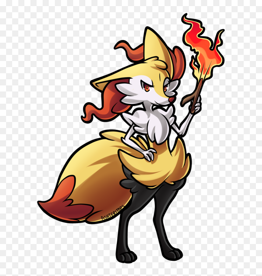 Pokémon X And Y Pokémon Diamond And Pearl Ash Ketchum - Braixen Art Deviantart, HD Png Download - braixen png