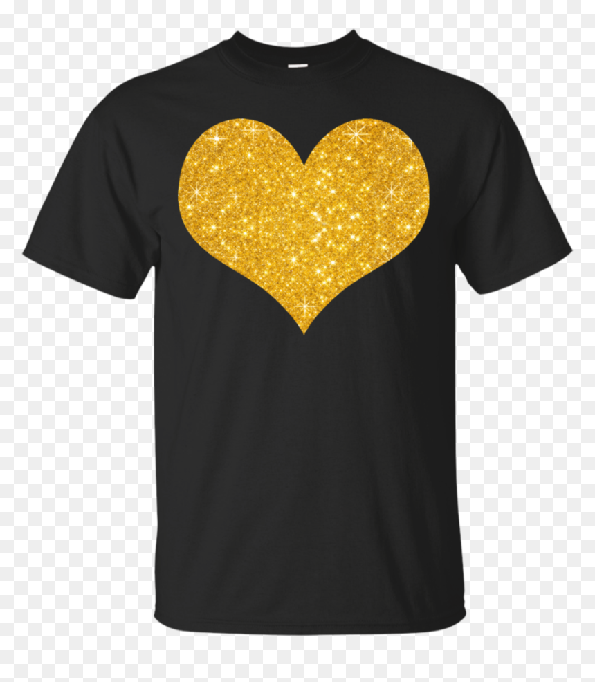 Transparent Gold Glitter Heart Png - 4xl Gucci T Shirt, Png Download - fake mustache png