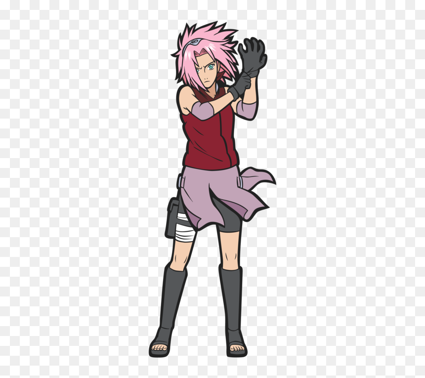 Naruto Sakura Figpin, HD Png Download - street fighter sakura png