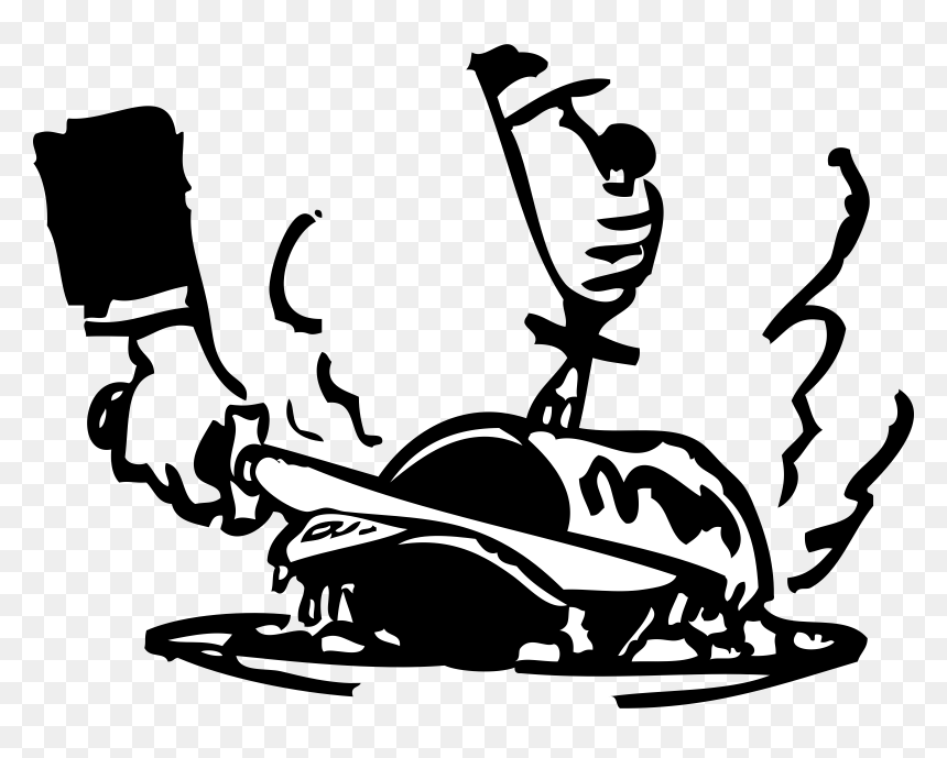 Clip Art Sunday Lunch Clipart - Carving Meat Clipart, HD Png Download - lunch clipart png