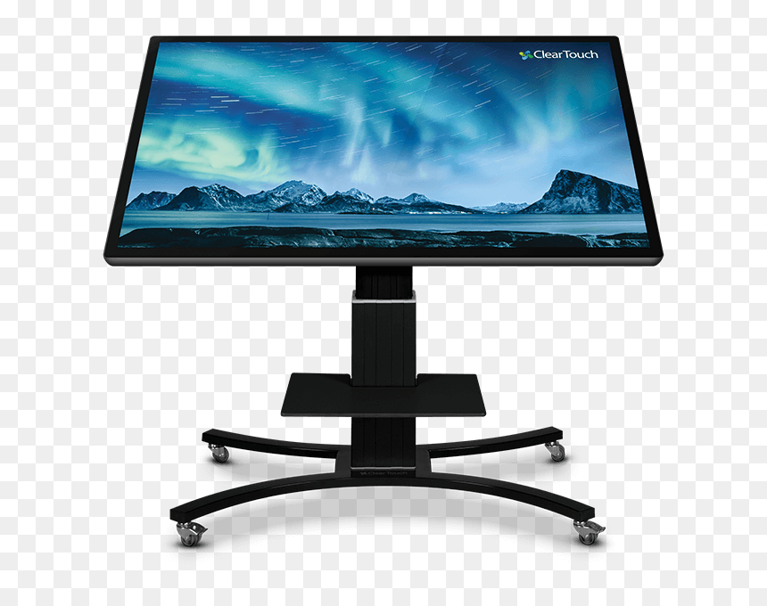 Convertible Mobile Stand - Cleartouch 7000x, HD Png Download - old computer monitor png