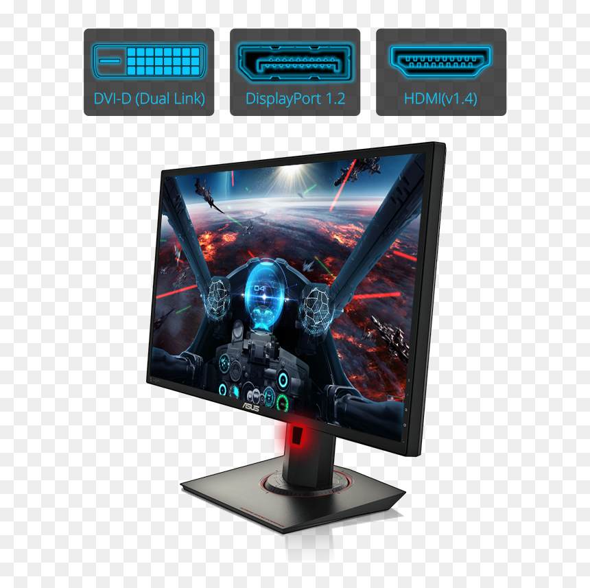 Mg248, HD Png Download - old computer monitor png