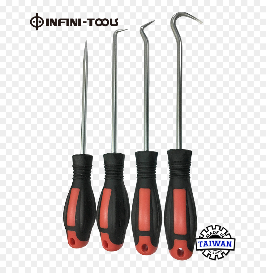 4-piece Pick And Hook Set - Flexible Shaft Extension Bits, HD Png Download - hook hand png