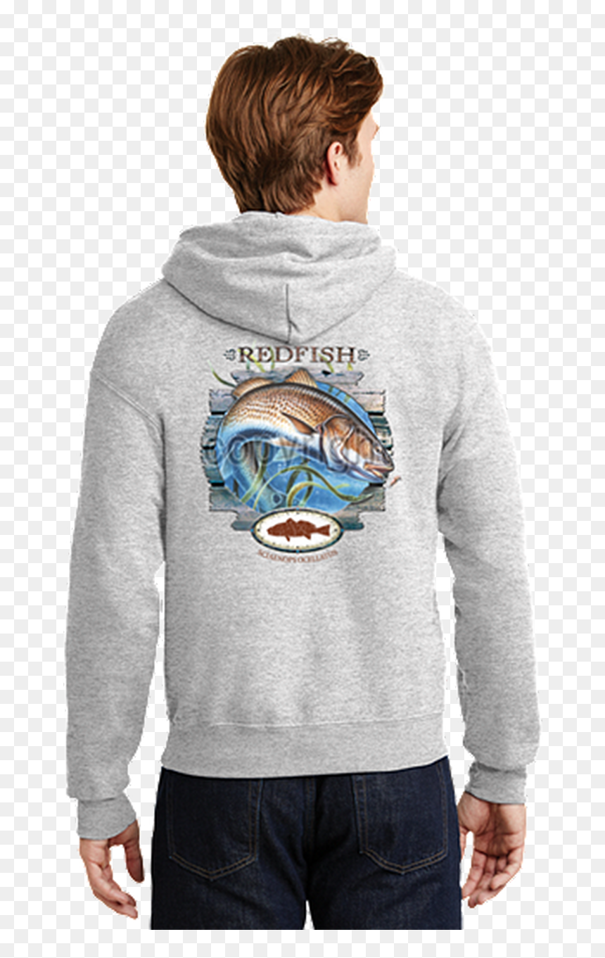 Red Fish Hoodie - Hoodie, HD Png Download - red fish png