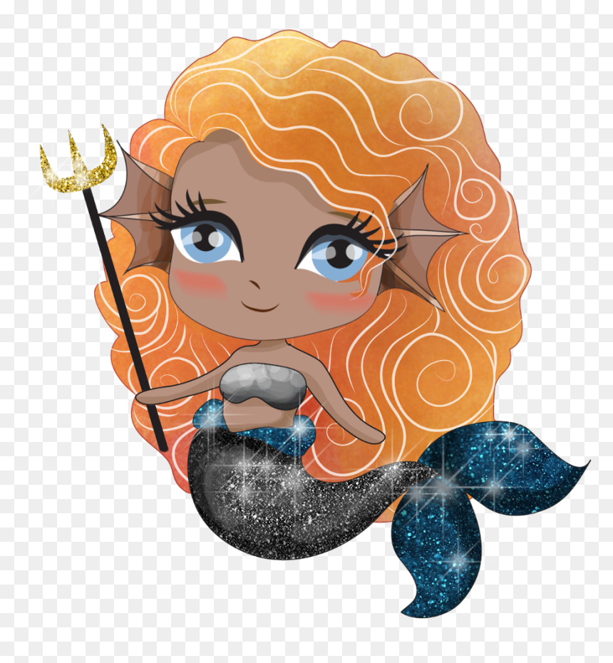 Transparent Sirena Png - Cute Halloween, Png Download - flounder little mermaid png
